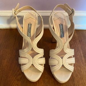 Prada platform heels